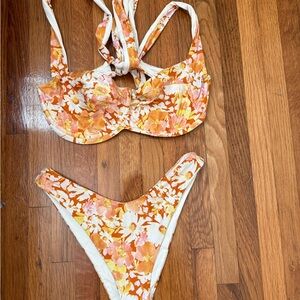 L*Space Floral Bikini- top medium, bottoms small